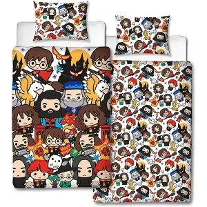 edredón nordico y funda cojin harry potter