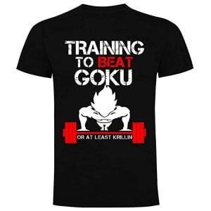 camiseta training to beat goku or at least krillin
