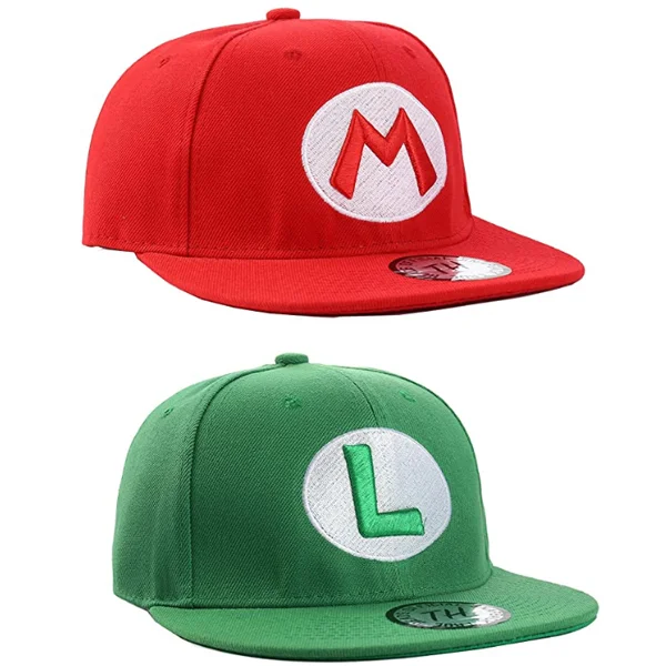 replica gorras super mario bros luigi