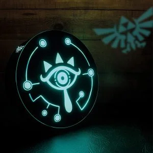 lampara inspirada en the legend of zelda sheikah eye con proyector