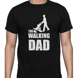 camiseta inspirada en the walking dead para padres