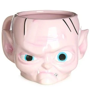 taza con forma de gollum de el señor de los anillos