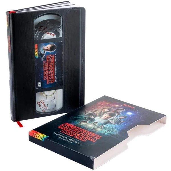 cuaderno A5 VHS strager Things bloc de notas A5 Cinta video Stranger Things
