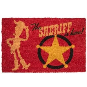 felpudo toy story woody the sheriff is here