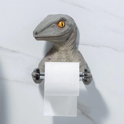 soporte papel WC dinosaurio