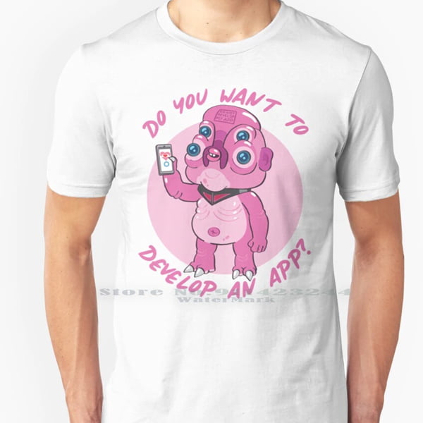 camiseta do you want to develop an app camiseta glootie rick y morty