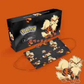 tapabocas pokemon arcanine