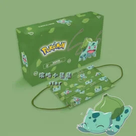 tapabocas pokemon bulbasaur