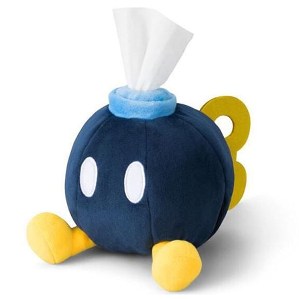 caja de pañuelos bob-omb dispensador pañuelos bob-omb mario bros