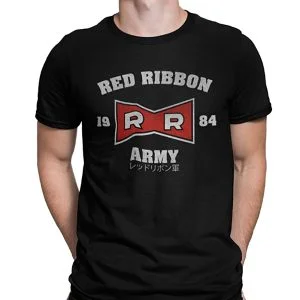 camiseta ejercito de la cinta roja dragon ball