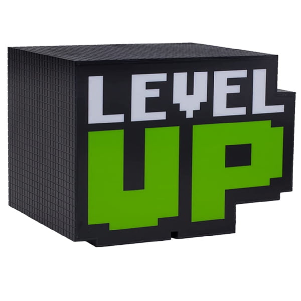 level up retro lampara