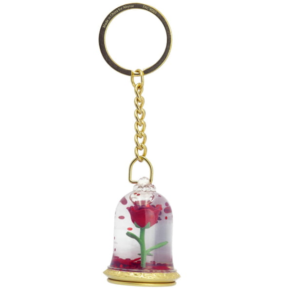 llavero rosa la bella y la bestia llavero rosa encantada disney