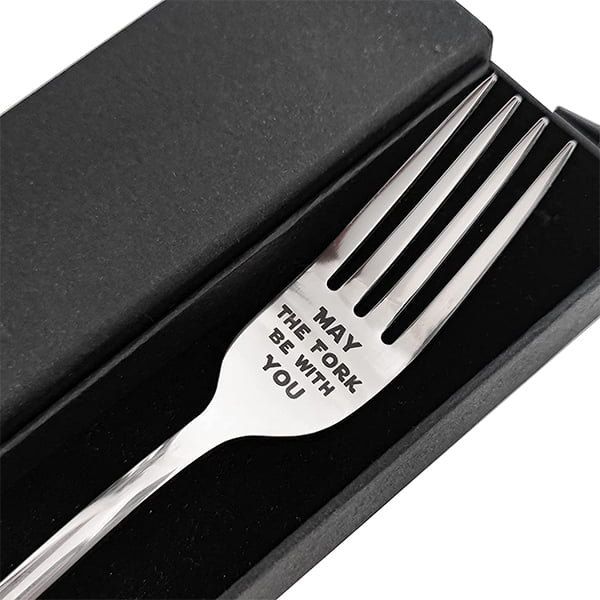 tenedor may the fork be with you tenedor grabado lema star wars